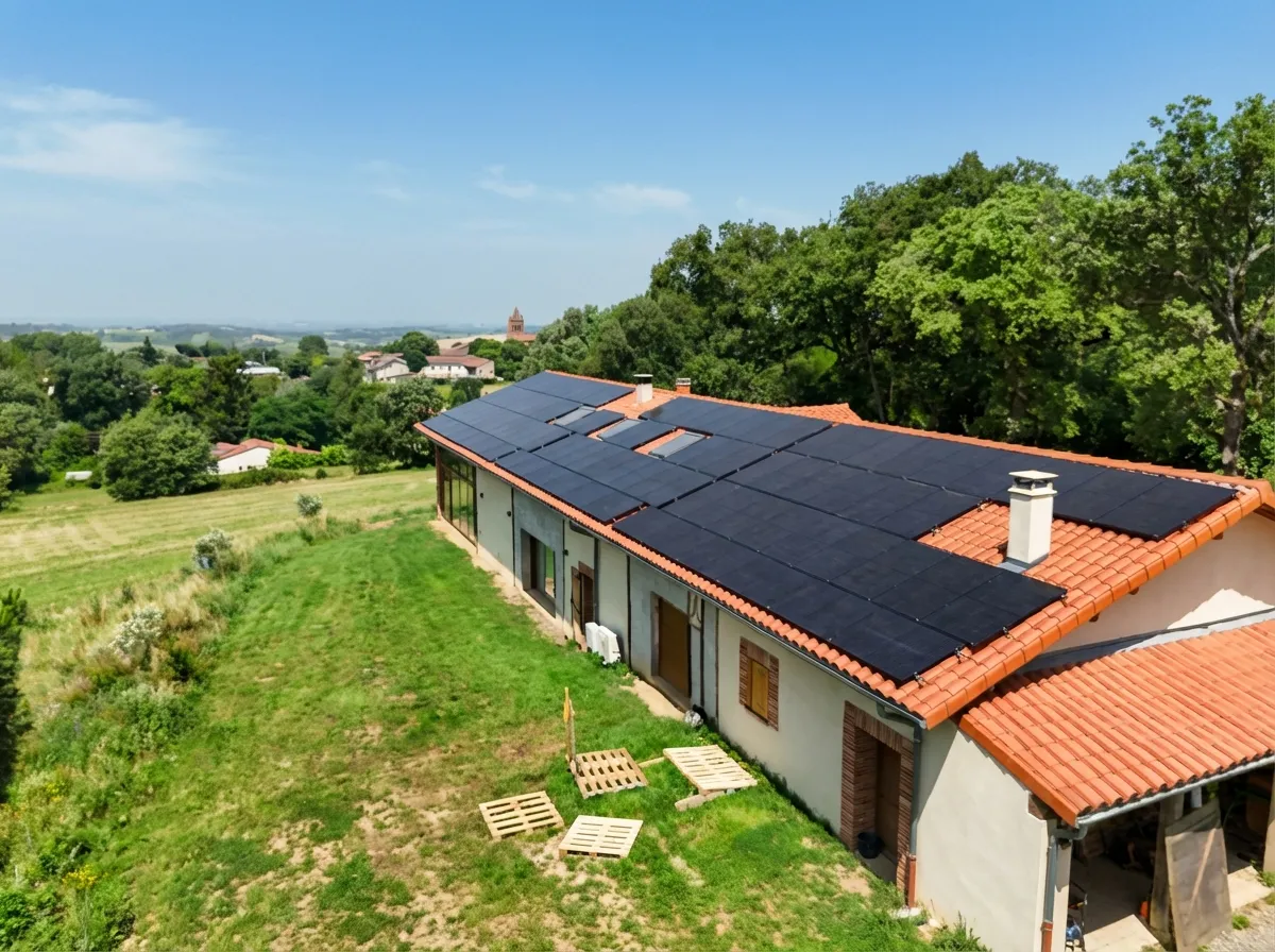 Installation photovoltaïque autoconsommation et revente totale pour artisan